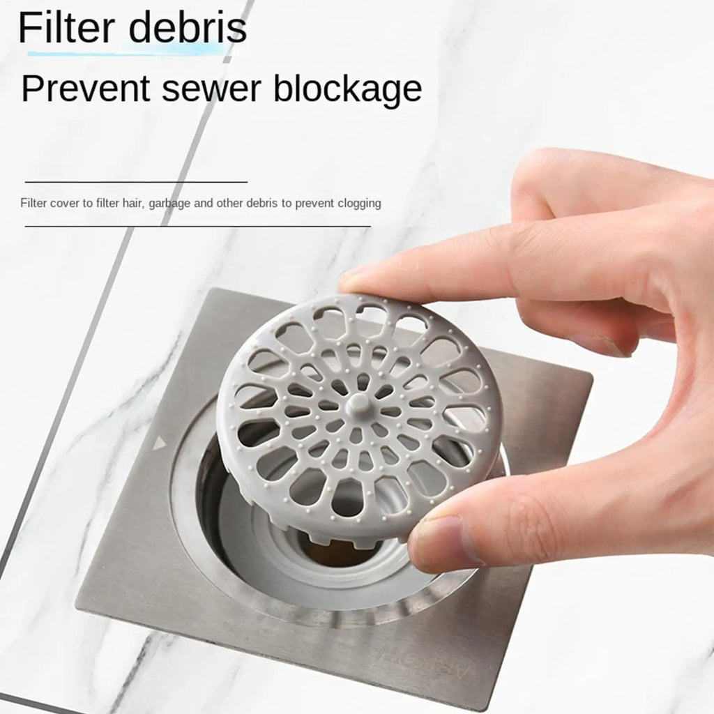 Anti-Odor Shower Floor Drain Plug & Hair Filter – ABS Floor Drain Plug PLUSH