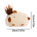 Cute Capybara Plush Pencil Case – Large Capacity Pen Pouch Plush Pencil Case PLUSH White