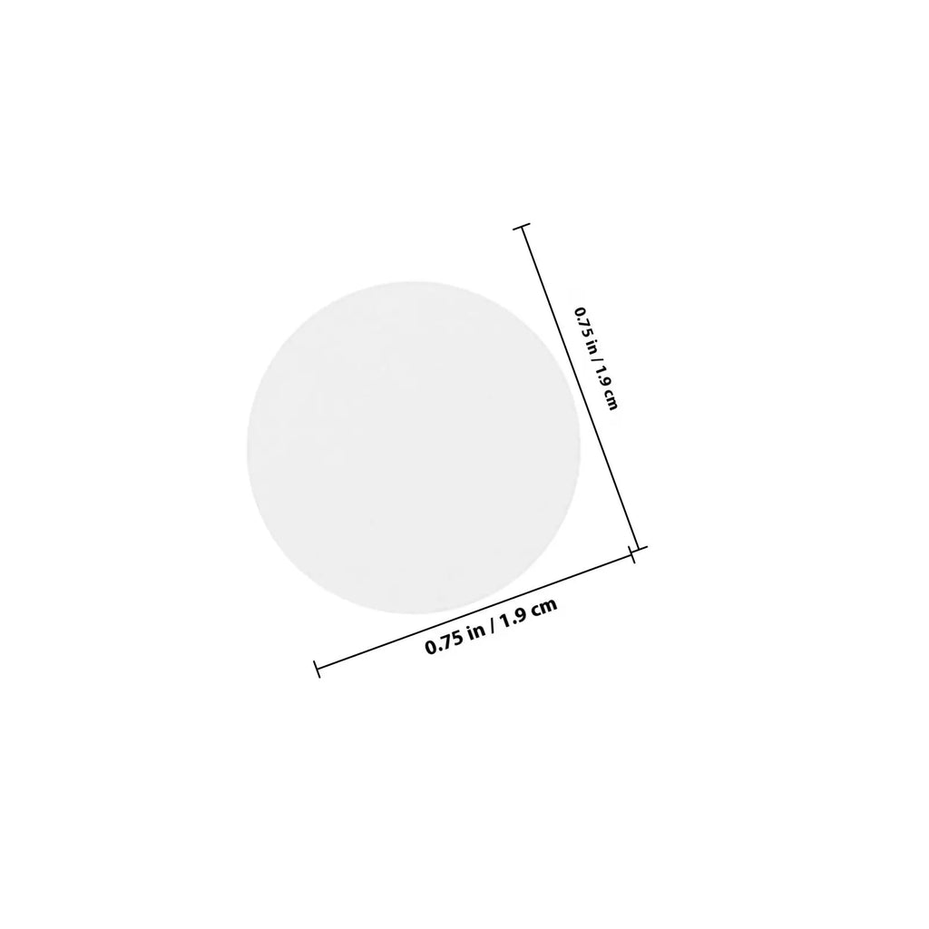 1000pcs Blank Round Circle Label Stickers 1.9cm – Printable Roll Circle Label Stickers PLUSH