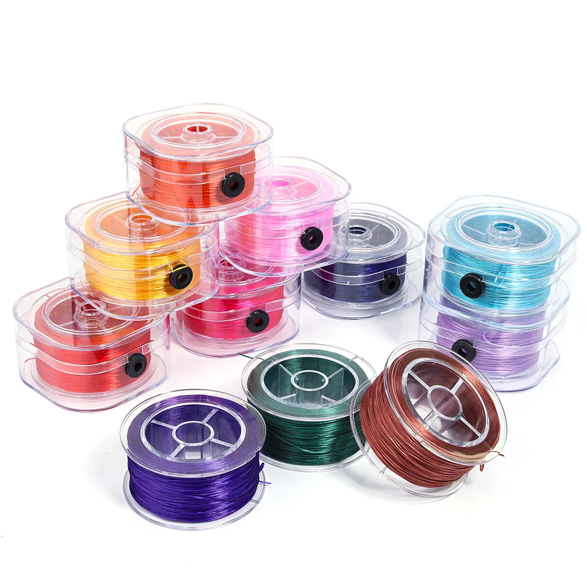 90m Flat Elastic Cord 0.8mm Stretch Thread – DIY Jewelry Making Elastic Beading Cord PLUSH