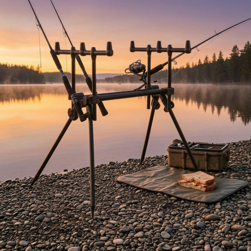 Fishing Rod Stand Adjustable Clamp Bankstick | Rod Pod Fishing Rod Stand PLUSH Default Title