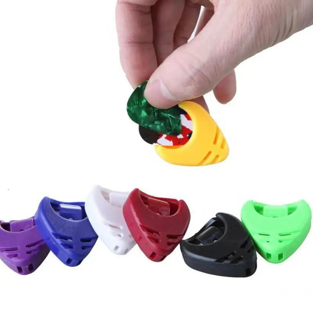 10pcs Heart Shape Adhesive Guitar Pick Holder Box | Random Color Guitar Pick Holder PLUSH
