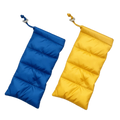 Quilted Padded Eyeglass Case – Soft Drawstring Glasses Bag Eyeglass Case PLUSH Yellow-Blue
