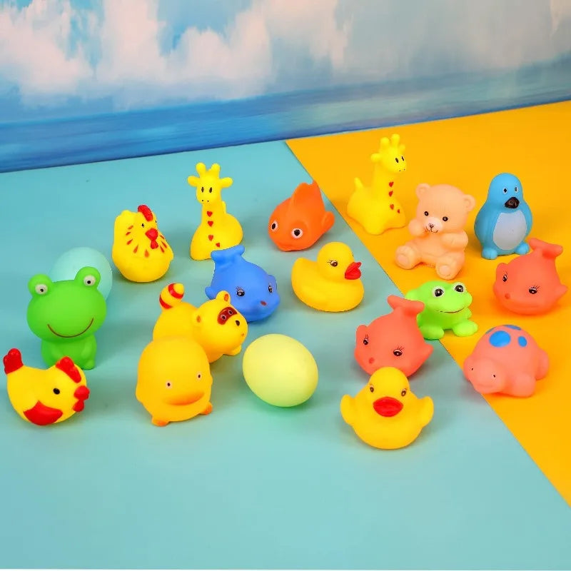 13pcs Baby Bath Toys – Cute Animal Squeeze Float Water Toys Baby Bath Toys PLUSH
