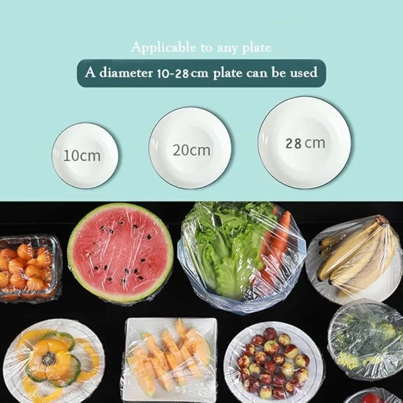 Reusable Elastic Food Covers – Stretchable Food-Grade Plastic Lids Food Storage Covers PLUSH