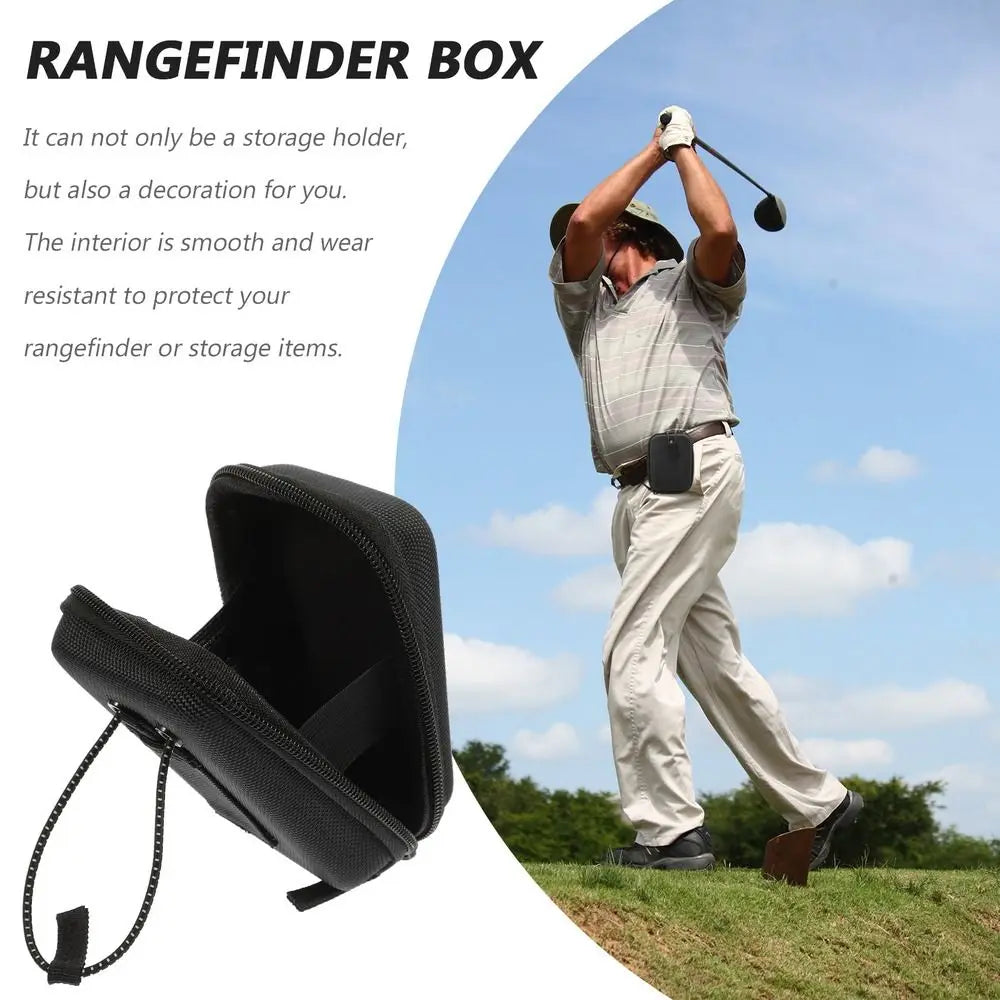 Golf Rangefinder Belt Bag – EVA Shockproof Carry Case Golf Rangefinder Case PLUSH
