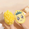 Pineapple Double-Sided Exfoliating Bath Gloves Body Scrubber Exfoliating Bath Gloves PLUSH 1Pc