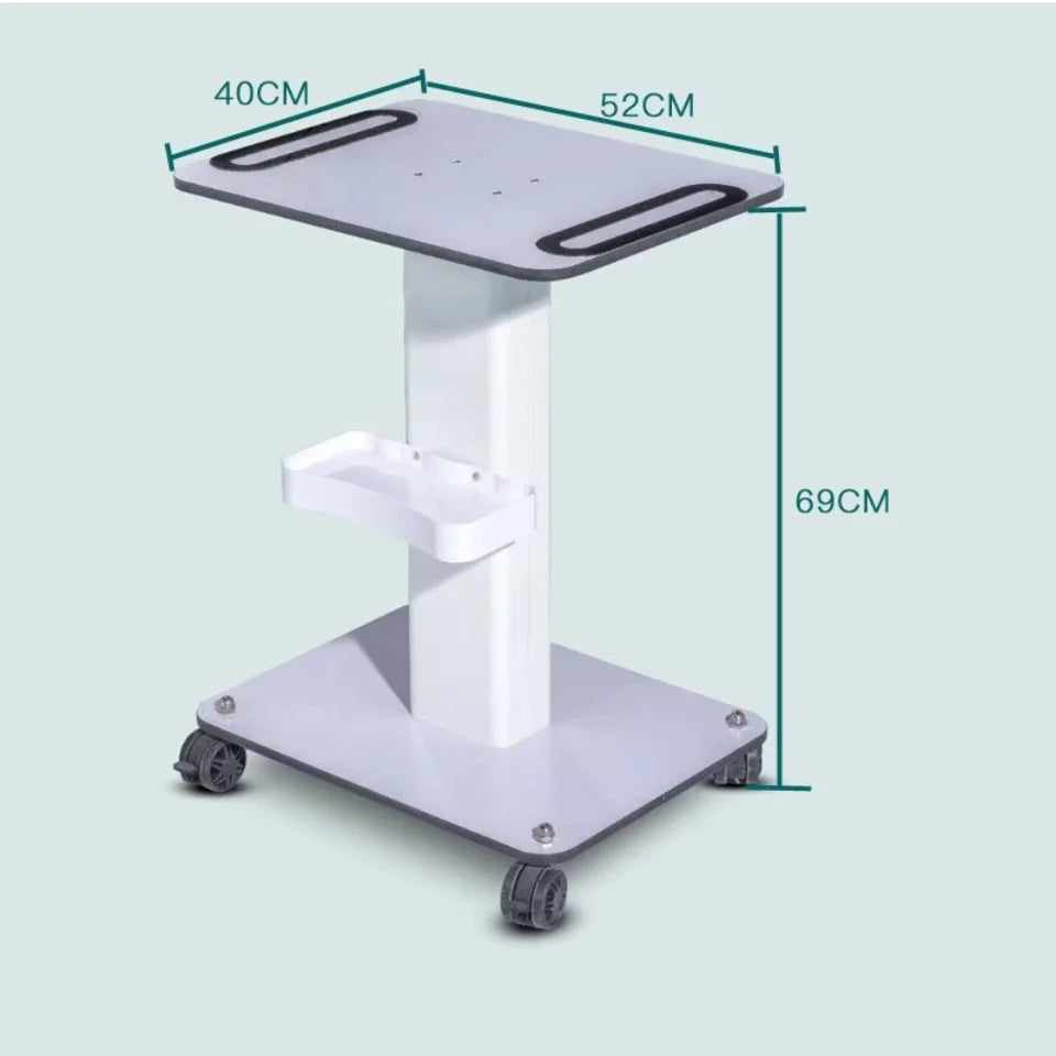 Rolling Salon Trolley Cart with Wheels | Adjustable Spa Stand Salon Trolley Cart PLUSH