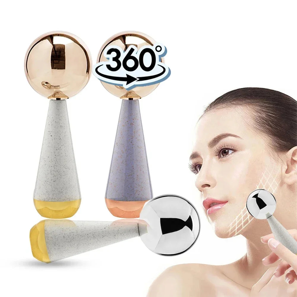 Stainless Steel Ice Globes Facial Massager – Cryo Sticks Facial Massager Tool PLUSH