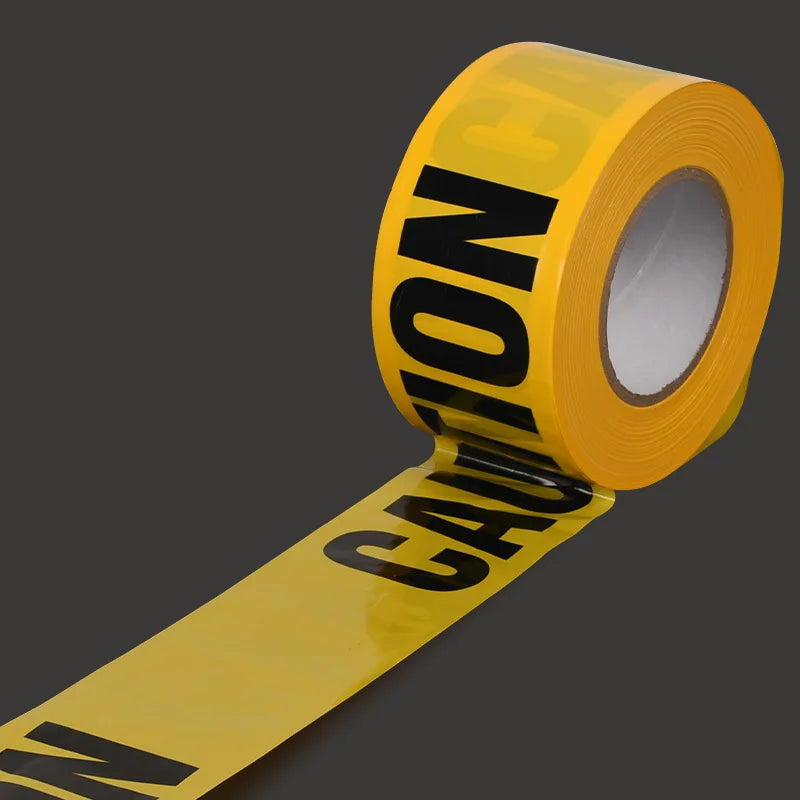 Halloween Caution Tape Crime Scene Barrier – Haunted House Decor Halloween Decoration PLUSH Yellow 5PCS
