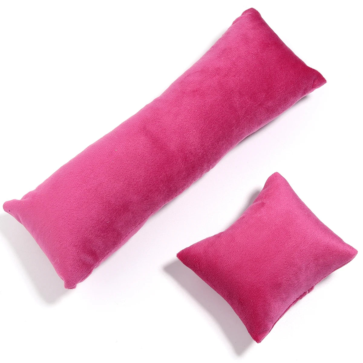 Velvet Suede Jewelry Display Pillow Set – Bracelet & Watch Holder Jewelry Display Pillow PLUSH Velvet Rose Red