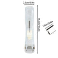 Mini Traceless Push Stapler – Reusable Office & School Binder Mini Push Stapler PLUSH Transparent