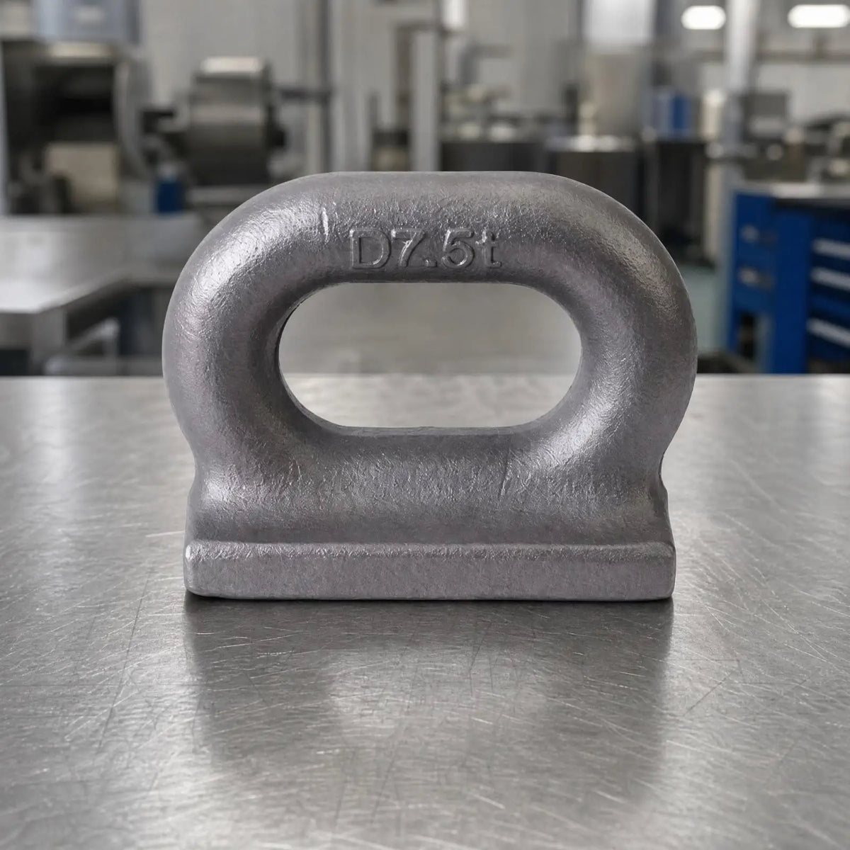Marine Weldable D-Shape Oval Eye Plate | Flat Base Rigging Weldable Eye Plate PLUSH