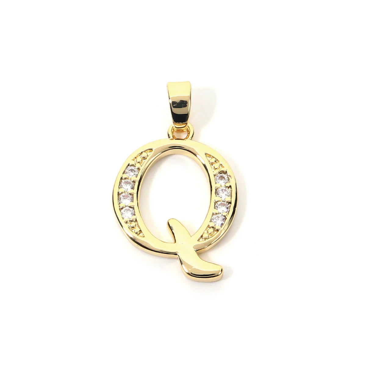 Metal A-Z Zircon Initial Letter Charm Pendant – DIY Jewelry