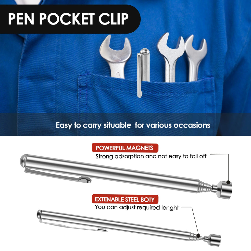 Telescopic Magnetic Pickup Tool – Extendable Magnet Grabber Stick Magnetic Pickup Tool PLUSH