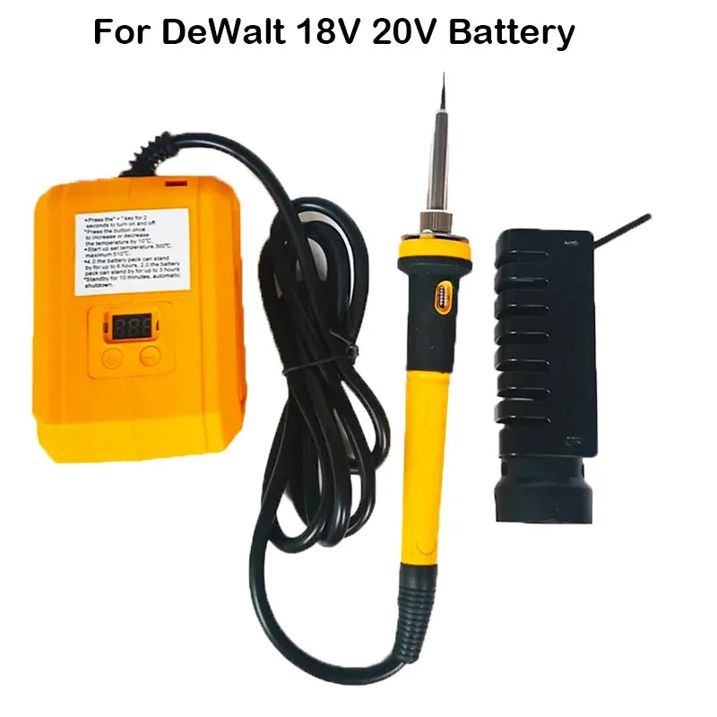 60W Cordless Soldering Iron for Makita DeWalt 20V Battery | 936 Tip Cordless Soldering Iron PLUSH For DeWalt China Mainland