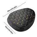 Winter Fleece Motorcycle Seat Cover – Thermal Cushion Pad Motorcycle Seat Cover PLUSH Black 1PC