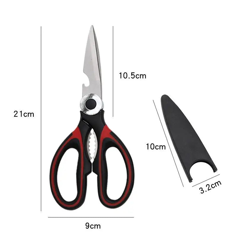 Multifunctional Stainless Steel Kitchen Scissors – 7-in-1 Kitchen Scissors PLUSH Kitchen Scissors 2