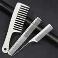 Wide-Tooth, Double-Sided & Steel Needle Comb Set – Anti-Static Hair Comb Set PLUSH 3pcs