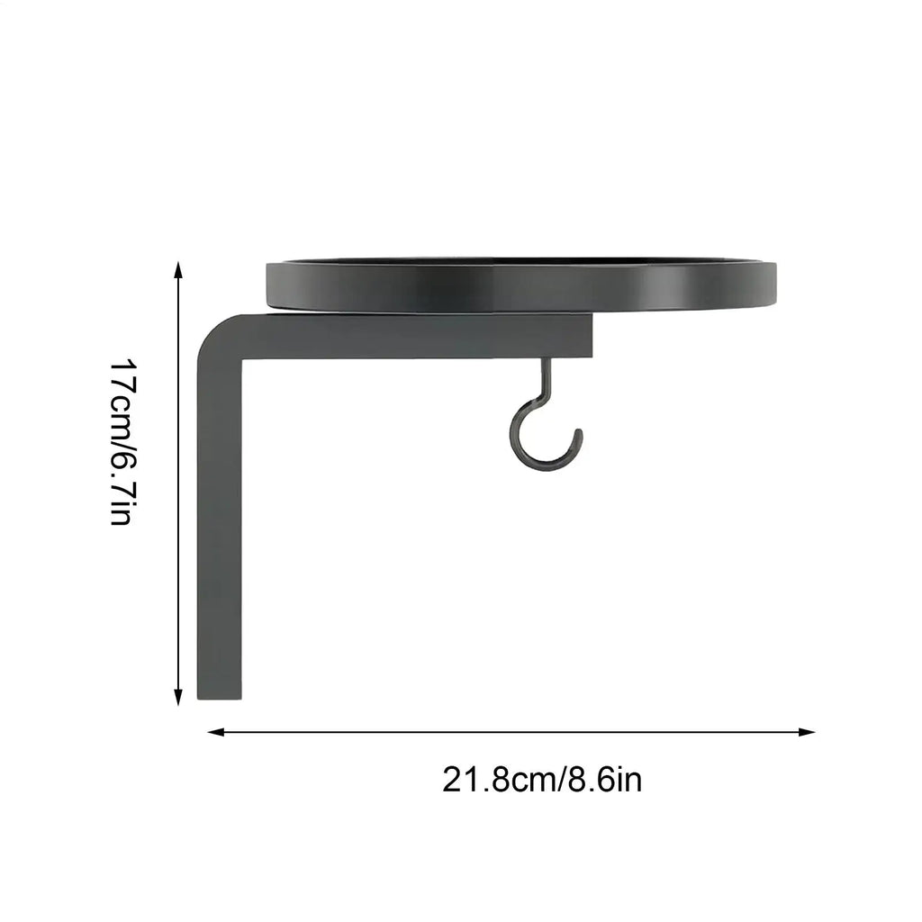 Wall Mounted Metal Plant Holder – Black 2-Tier Hanging Rack Wall Plant Holder PLUSH