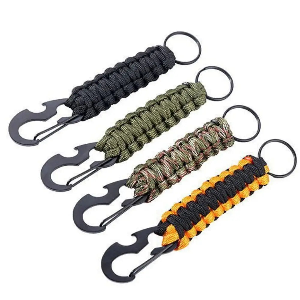 Carabiner Keychain Bottle Opener & Paracord Clip | Outdoor EDC Carabiner Keychain PLUSH