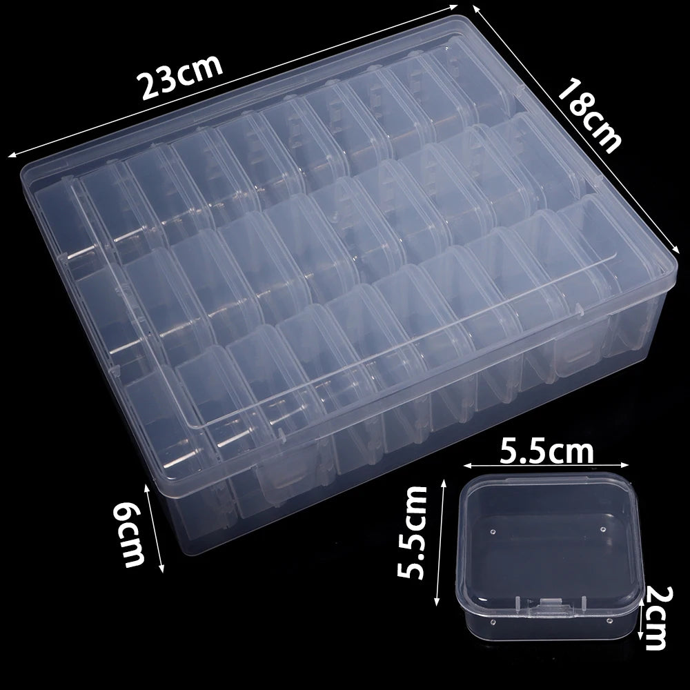 Mini Dustproof Plastic Storage Box – Jewelry & Bead Organizer Plastic Storage Box PLUSH 30mm