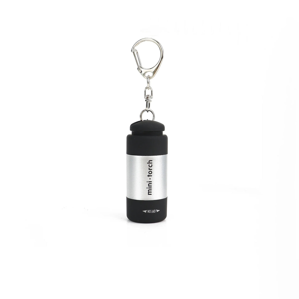 USB Rechargeable Mini LED Keychain Flashlight – Waterproof Keychain Flashlight PLUSH silver