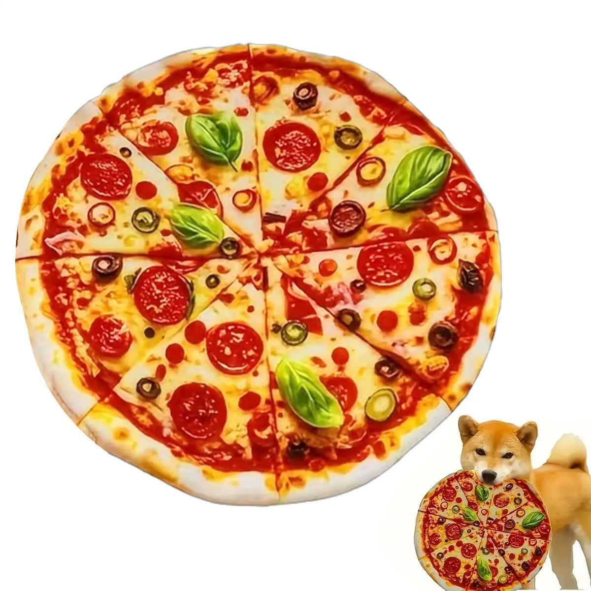 Pizza Squeaky Dog Toy – Plush Chew Toy for Dogs Dog Squeaky Toy PLUSH