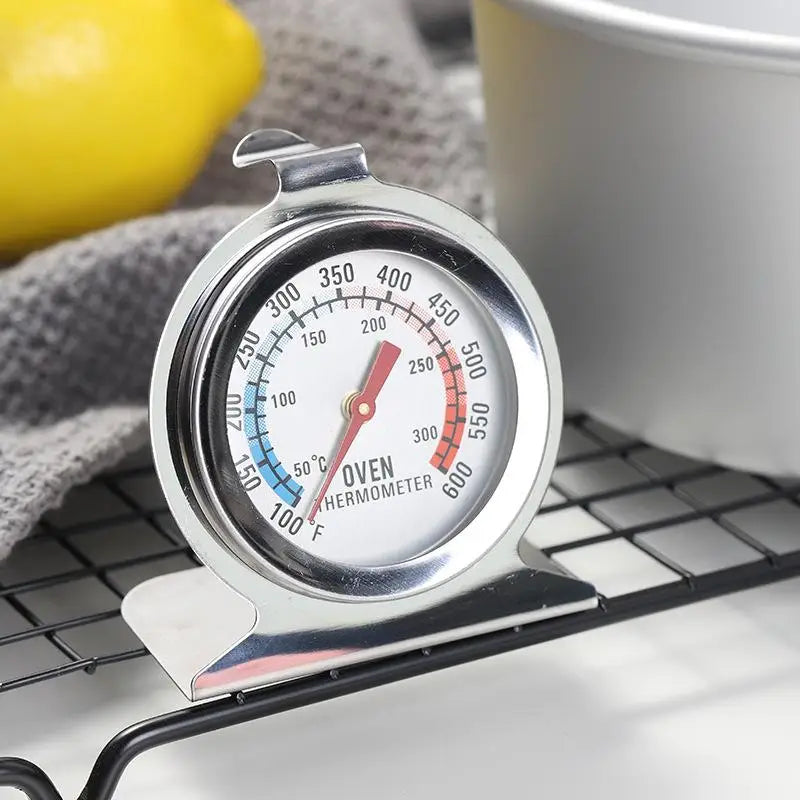 Stainless Steel Oven Thermometer 300°C | Mini Stand-Up Kitchen Tool Oven Thermometer PLUSH