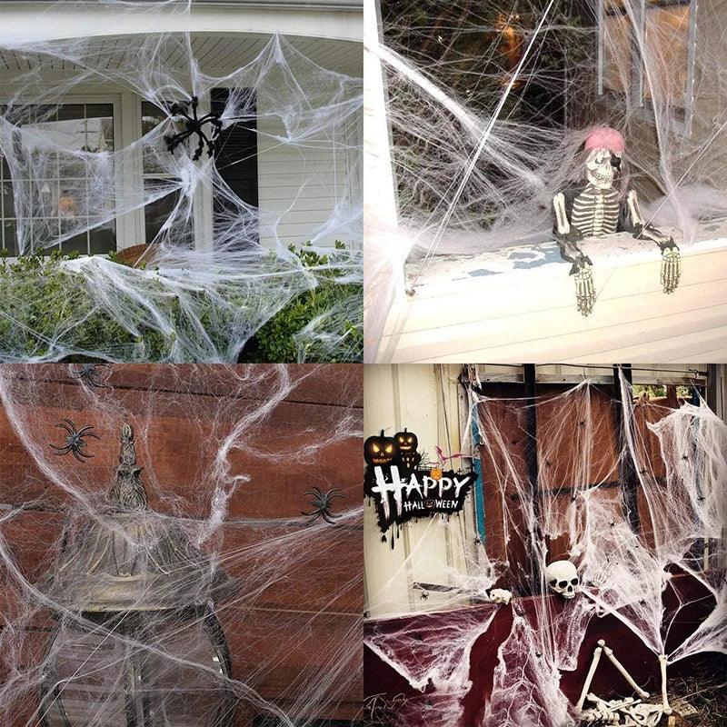 Realistic Fake Spider Web Halloween Decoration Party Props Halloween Decoration PLUSH