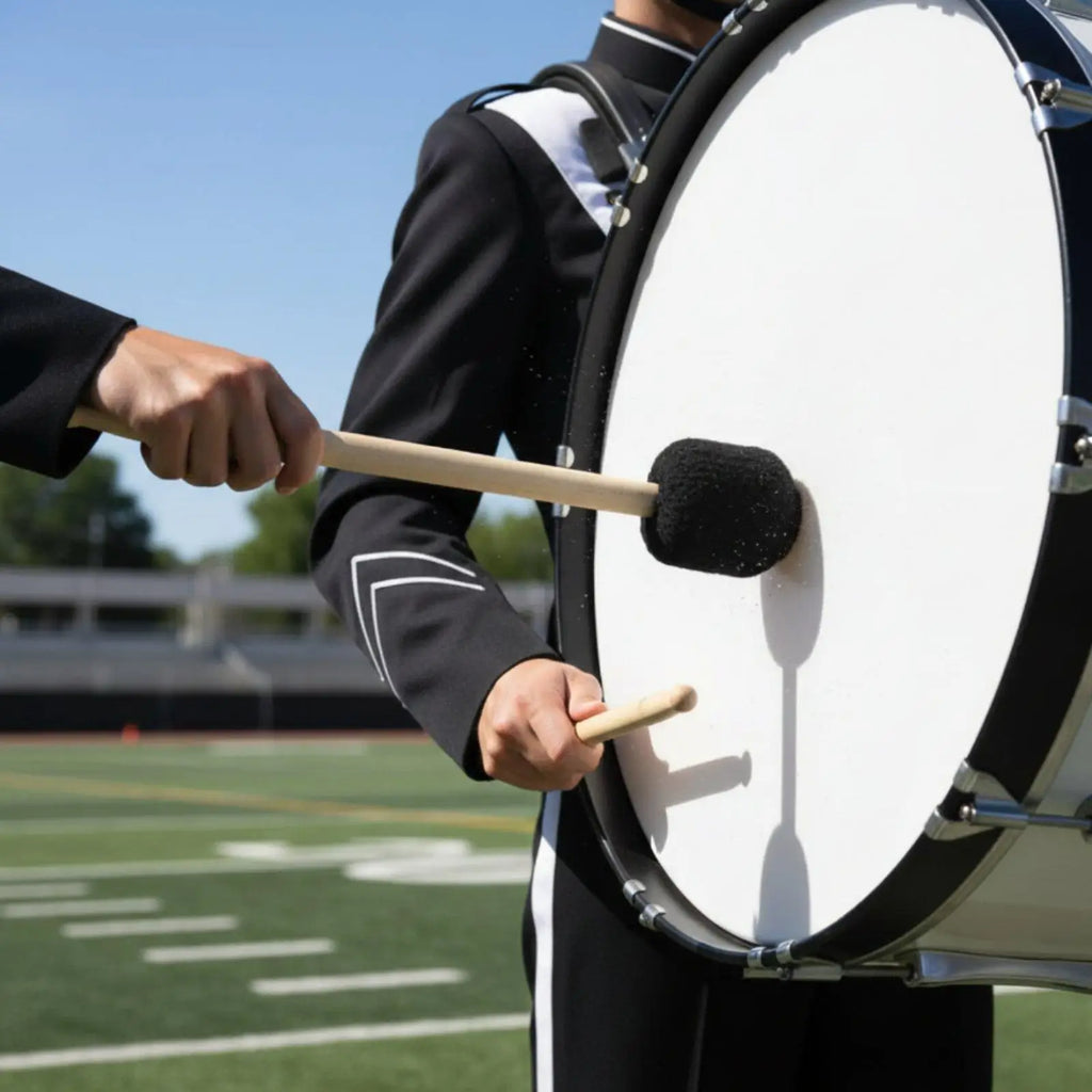 Bass Drum Mallet – Maple Handle & Wool Head | Practice & Stage Drum Mallet PLUSH