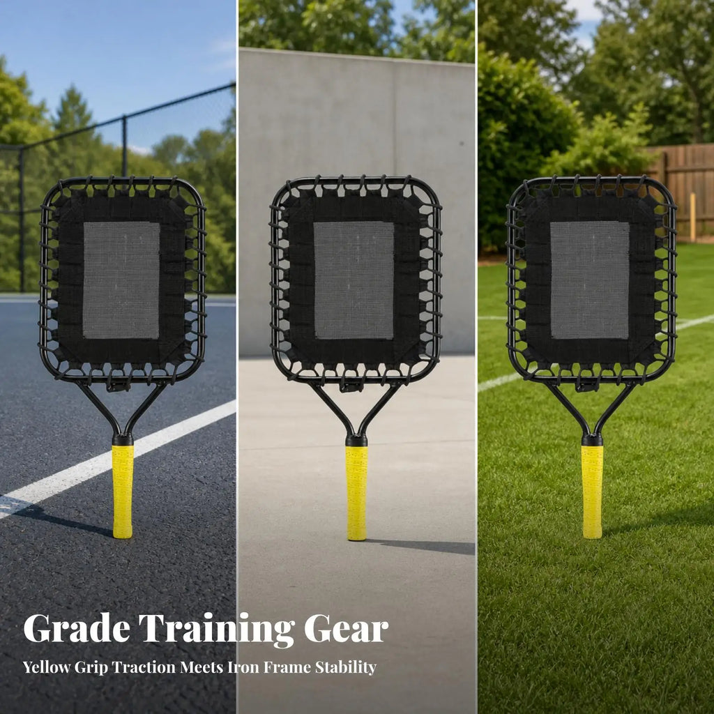 Pickleball Practice Net Rebounder – Iron Frame, Portable Pickleball Rebounder PLUSH