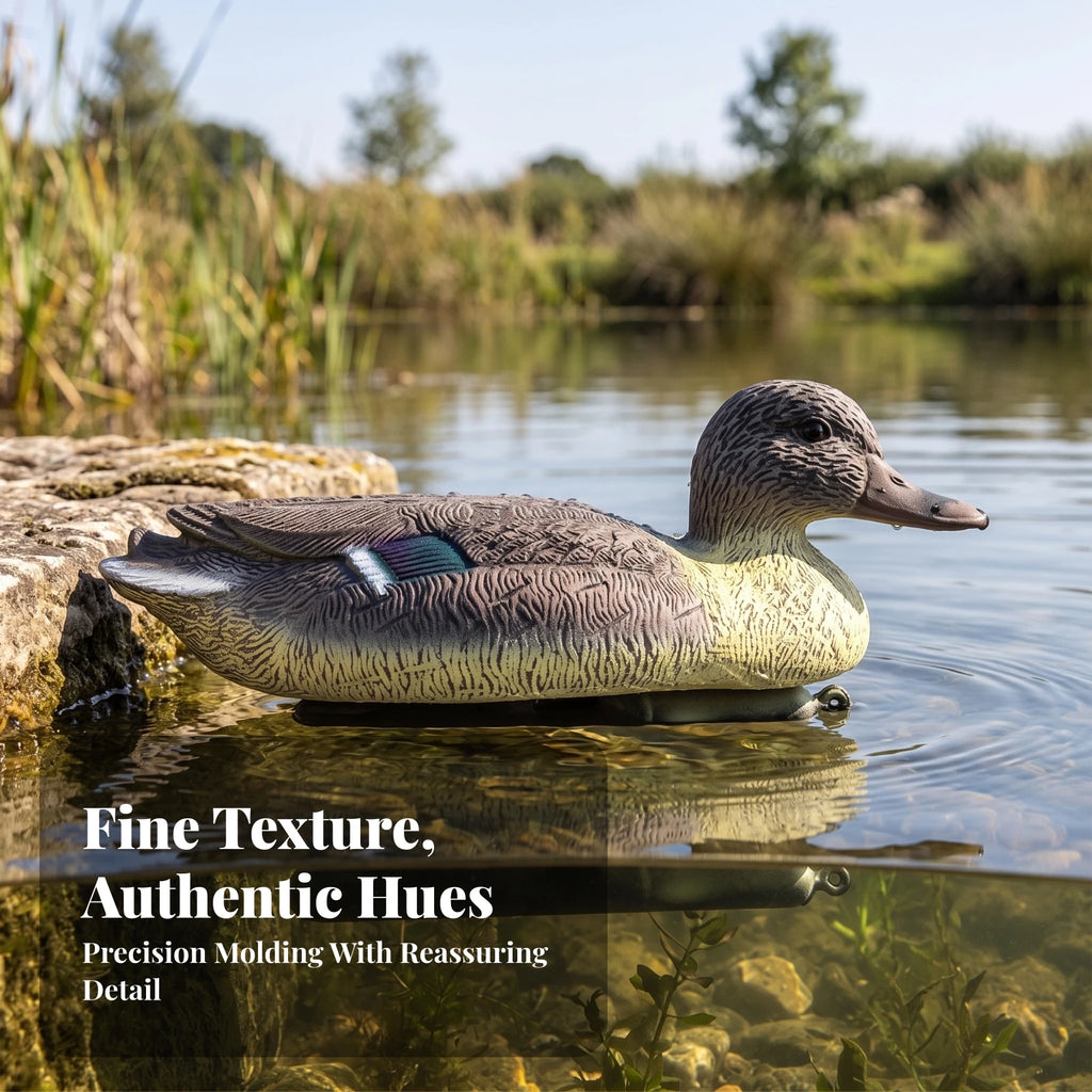 Floating Mallard Duck Decoy – Weighted Base & Weatherproof Hunting Duck Decoy PLUSH