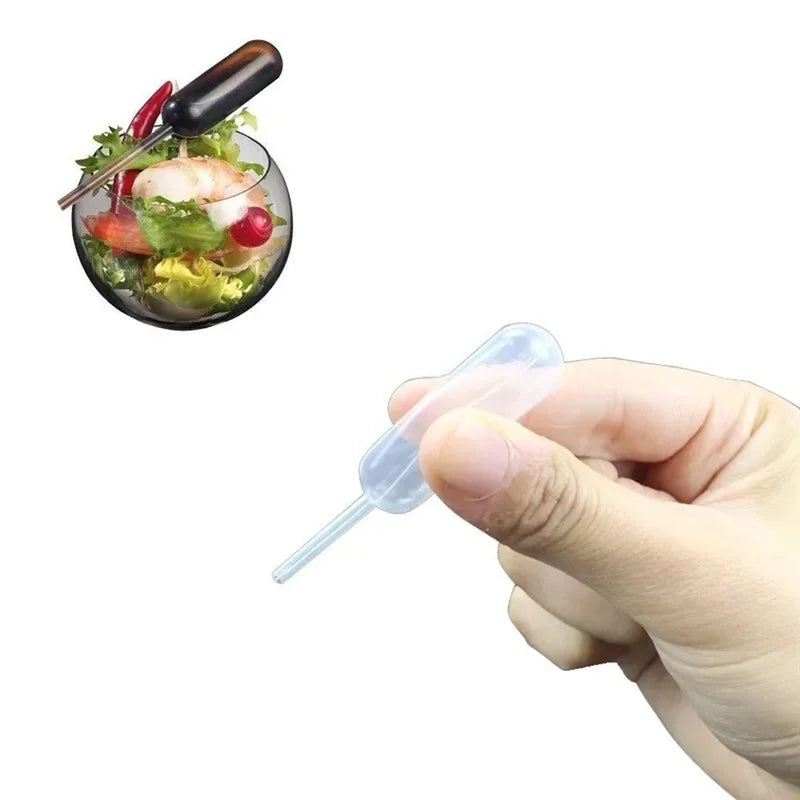50pcs 4ml Disposable Squeeze Transfer Pipettes for Baking Baking Pipettes PLUSH