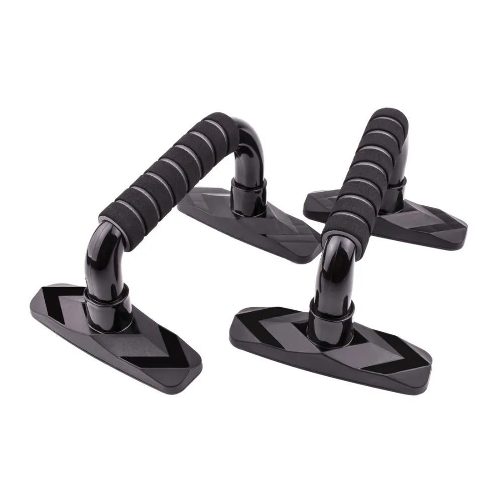 2-Pack Ergonomic Push Up Bars with Anti-Slip Foam Handles Push Up Bars PLUSH Grey