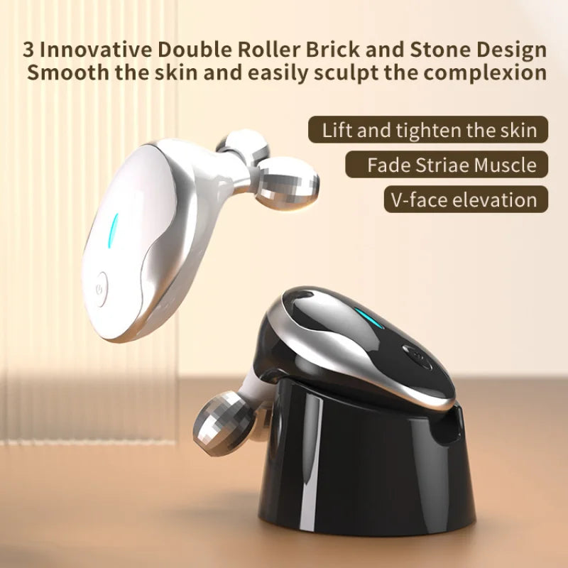 Portable Microcurrent Facial Massager – Vibrating Face Lift Device Facial Massage Device PLUSH
