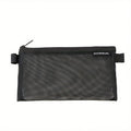 Grid Pencil Case Storage Bag – Fabric Organizer Pouch Pencil Case Pouch PLUSH Black