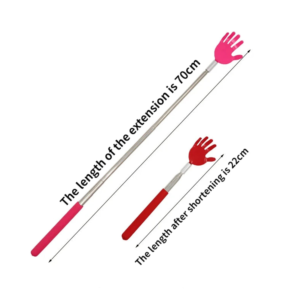 Telescopic Back Scratcher – Extendable Stainless Steel Tool Back Scratcher Tool PLUSH