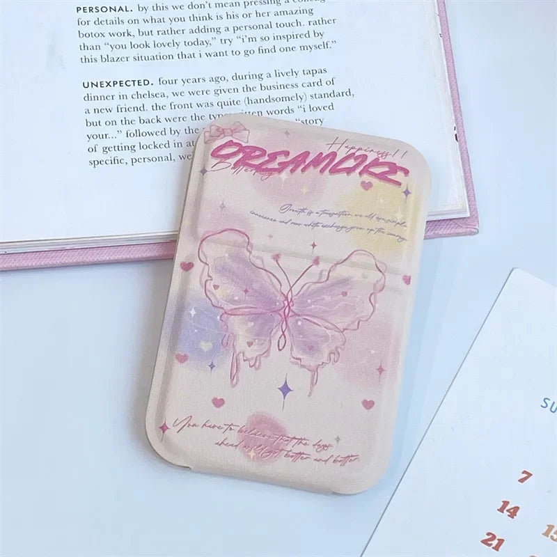 Butterfly Foldable Handheld Makeup Mirror – Mini Travel Mirror Foldable Makeup Mirror PLUSH A