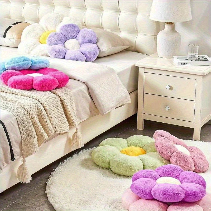 Flower Shaped Plush Pillow – Soft Floral Decorative Cushion Decorative Pillow PLUSH