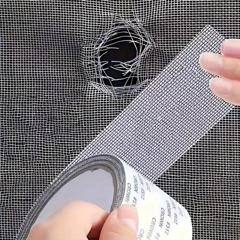 Window Screen Repair Tape – Self-Adhesive Fiberglass Mesh Patch Screen Repair Tape PLUSH