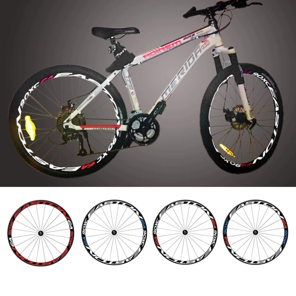 Reflective MTB Bicycle Rim Decals – Multicolor Wheel Stickers Bike Rim Stickers PLUSH