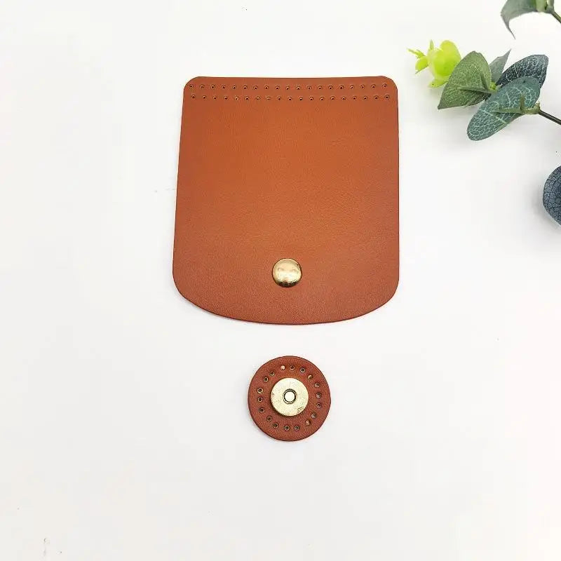 PU Leather Bag Flap Cover with Magnetic Snap – DIY Crochet Bag Bag Flap Accessory PLUSH A3