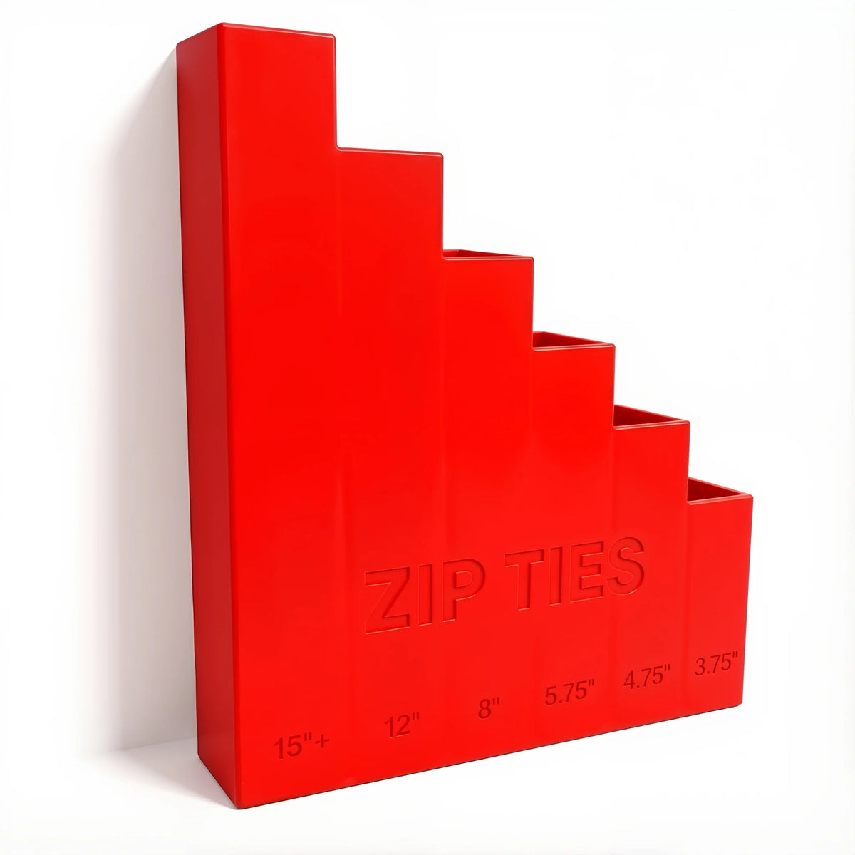 Wall Mount Zip Tie Organizer Rack – Multi-Layer Garage Storage Garage Storage Rack PLUSH red