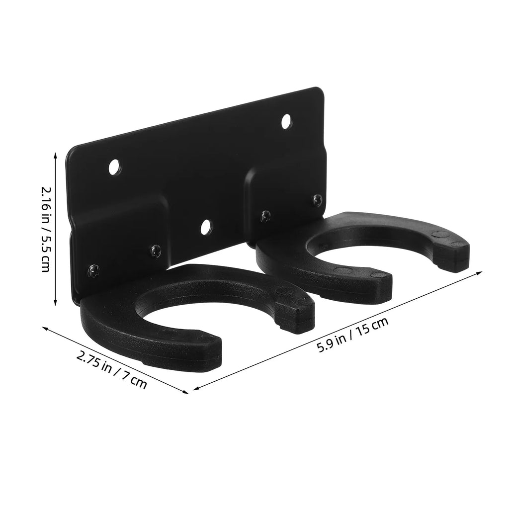 Wall Mount Double Microphone Holder Rack – Foxnovo Mic Stand Microphone Holder Rack PLUSH
