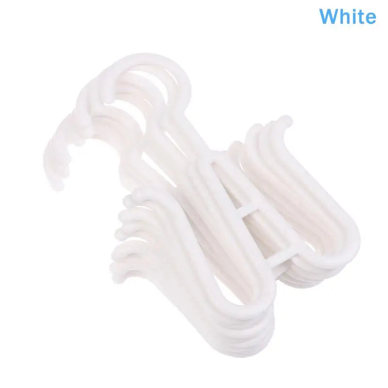 10-Pack Portable Wig Drying Rack, Head Stand & Hook Hanger Wig Head Stand PLUSH White