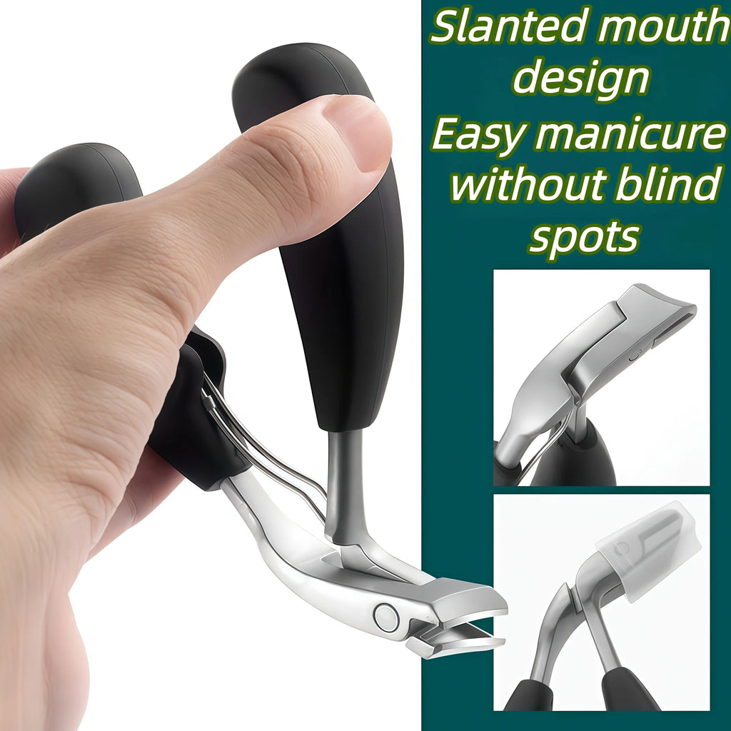 Ouriner Heavy-Duty Slanted Toenail Clippers – Stainless Steel Nail Clipper PLUSH