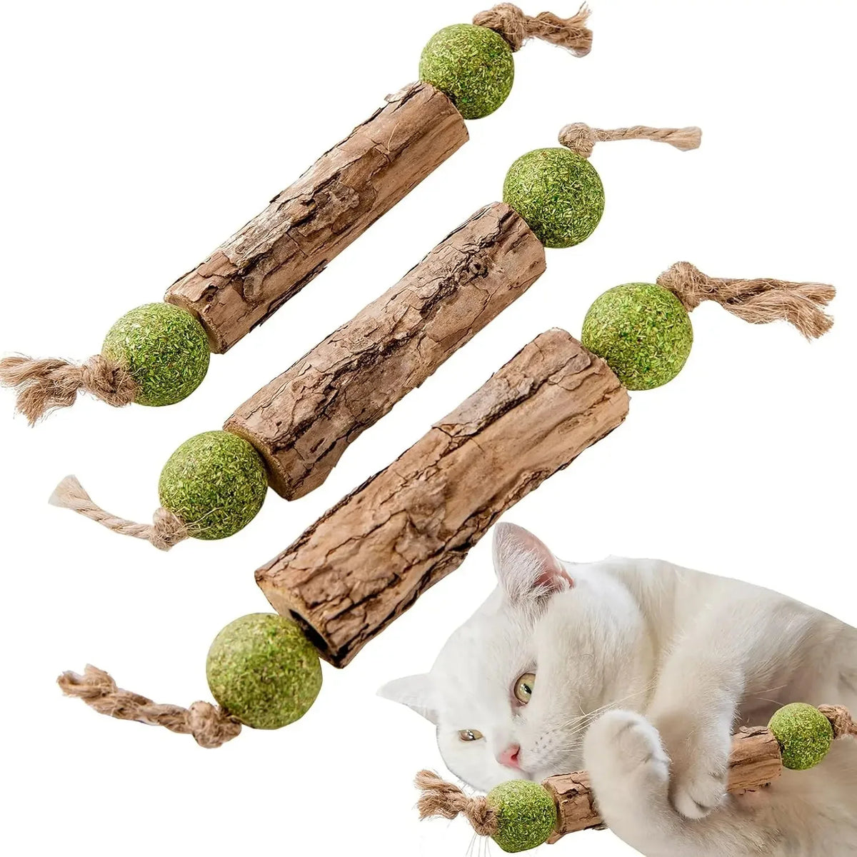 Natural Catnip Molar Stick – Cat Dental Chew Toy & Snack Cat Chew Toy PLUSH