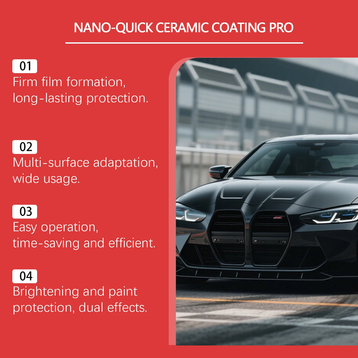 Hikmarion Ceramic Nano Coating Spray – Hydrophobic Car Polish Car Ceramic Coating Spray PLUSH