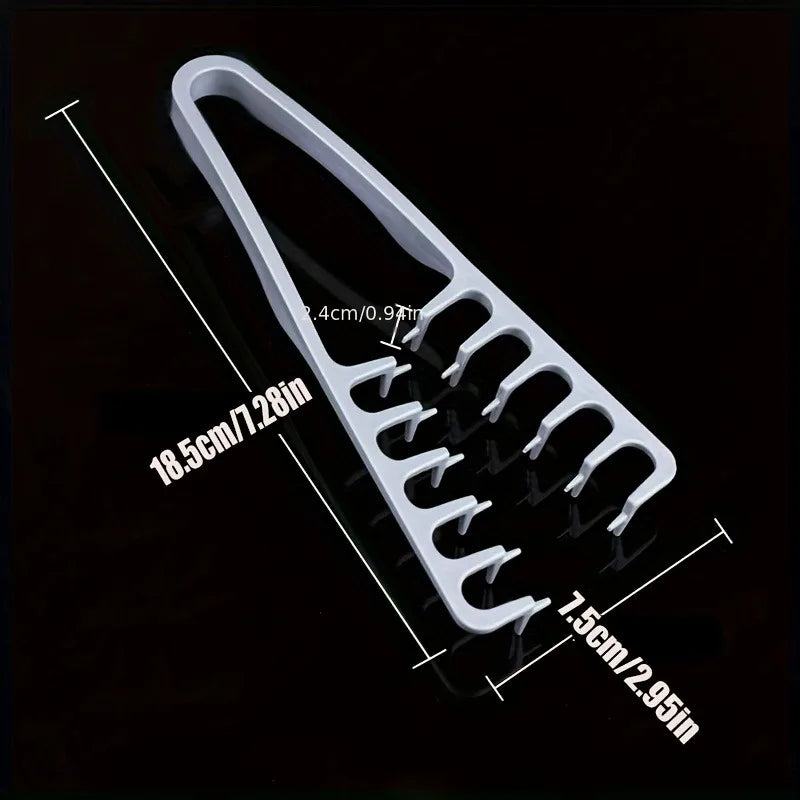 Korean Fluffy Volume Comb – Air Bangs & Root Lifting Tool Hair Styling Comb PLUSH LIGHT GRAY